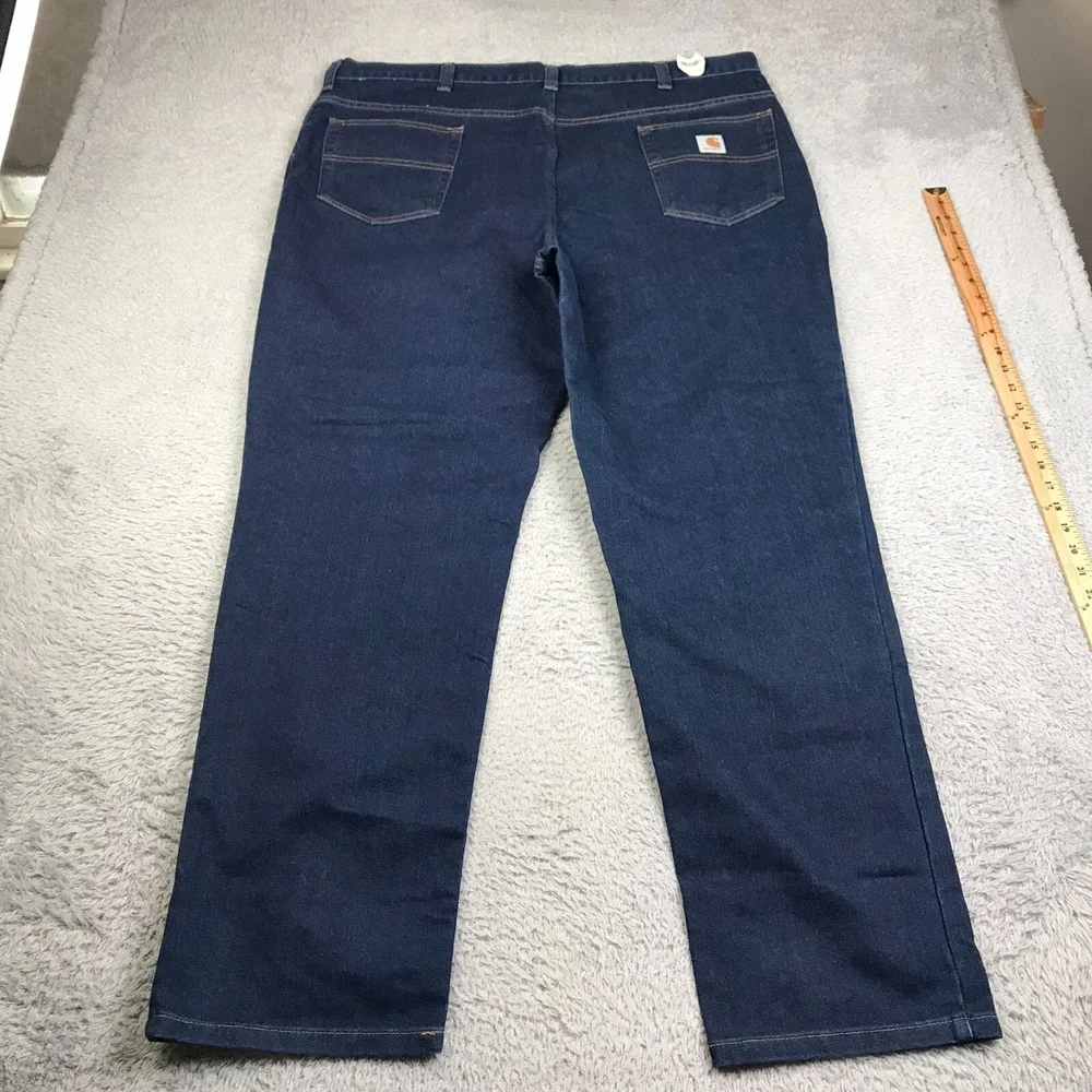 Carhartt Jeans Mens 44x34 Modern Fit Dark Wash Relaxed Straight NEW NWT